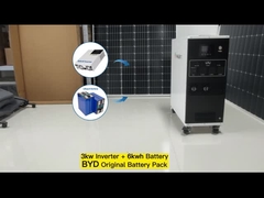 EN 3000w ระบบพลังงานแสงอาทิตย์ทั้งหมดในชุดเดียว ระบบพลังงานแสงอาทิตย์ 3kw dc/ac 6kwh พกพา Power S