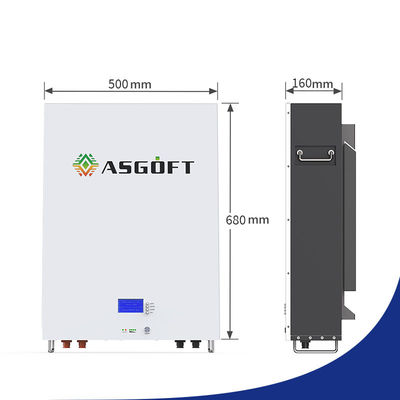 ระบบจัดเก็บพลังงานในบ้านแบตเตอรี่ลิเธียมไอออน 200ah 100ah 20kwh 10kwh 5kw เกรด A Powerwall 48v Lifepo4 แบตเตอรี่