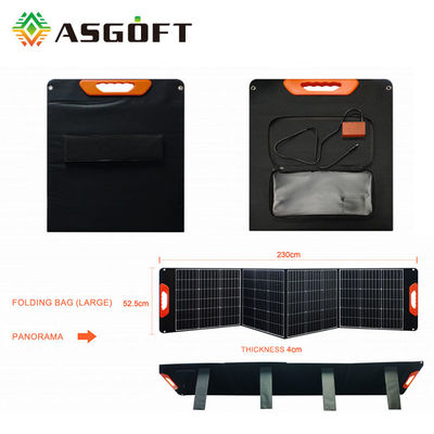 ระบบแผงเซลล์แสงอาทิตย์โมโนคริสตัลไลน์ซิลิคอนแบบพับได้ 200W 300W