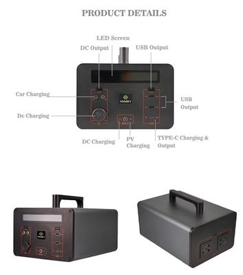 เครื่องกำเนิดแบตเตอรี่ Lifepo4 แบบชาร์จไฟได้ Powerstation 1,000 Wh 150w 350W 500wh สำหรับรถยนต์ไฟฟ้า