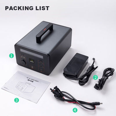 OEM DC/AC 220v เครื่องกำเนิดไฟฟ้าสำรองแบตเตอรี่แคมป์ปิ้ง Powerstation 500wh 600W 700W 1000W