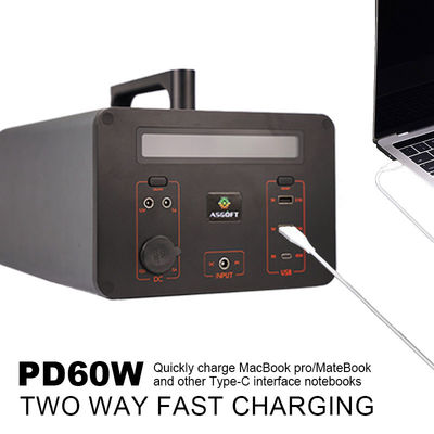 เครื่องกำเนิดไฟฟ้าพลังงานแสงอาทิตย์ฉุกเฉินแบบพกพา 500W 288000mAh DC AC พร้อมจอแสดงผล LED