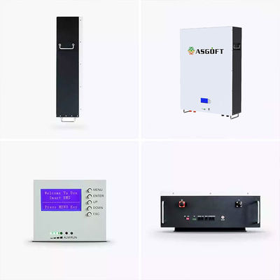แบตเตอรี่ลิเธียม Powerwall แบบไฮบริดกริด LiFePO4 51.2 V 48 โวลต์ 5KWh