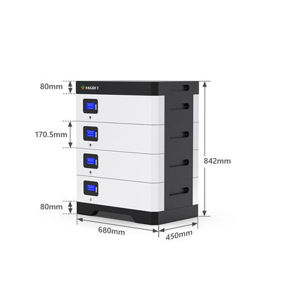51.2V Lifepo4 10kwh 5Kwh 100Ah 200Ah 300Ah แบตเตอรี่ลิเธียมนอกกริดสำหรับบ้าน ESS Energy