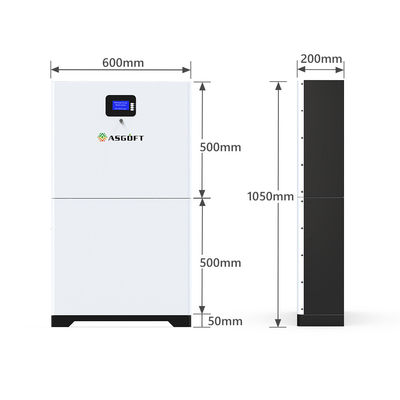 แบตเตอรี่ลิเธียมไอออนฟอสเฟต Lifepo4 Powerwall Solar Battery 51.2v 400ah