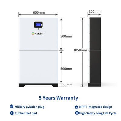 8000 Cycle 280ah Solar 48v Lifepo4 Energy Storage แบตเตอรี่ Powerwall สำหรับใช้ในครัวเรือน