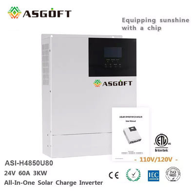 3Kw 4Kw 5Kw 6Kw เฟสเดียวบน Off Grid MPPT Solar Inverter 220V ODM