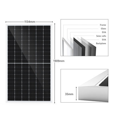 300w 450w 460w แผงโมโน PERC PV 12v พร้อมแบตเตอรี่พลังงานแสงอาทิตย์
