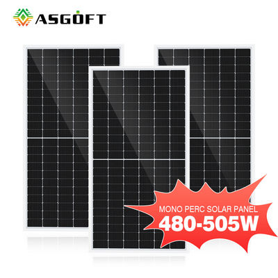 500W 182x182mm Solar Photovoltaic Monocrystalline PV แผงเซลล์ 132pcs