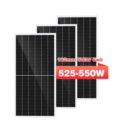 ระบบแผงโซลาร์เซลล์โมโนสองหน้าแบบใส 450w 500w 540w สำหรับบ้าน