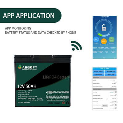 แบตเตอรี่ลิเธียมไอออน Lifepo4 50ah 12V 50Ah 10kwh สำหรับรถจักรยานยนต์