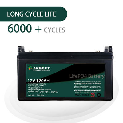 ชุดแบตเตอรี่ลิเธียม LiFePo4 120AH 12V สำหรับการจัดเก็บพลังงานแสงอาทิตย์ Ev