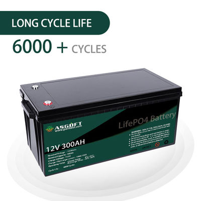ASGOFT ชุดแบตเตอรี่ลิเธียม 12V 300ah 12 โวลต์ Lifepo4 ลิเธียมไอออน