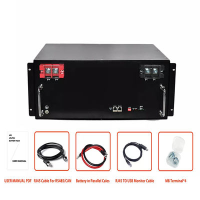 Prismatic 51.2v 200ah 48v 100ah Lifepo4 Battery Pack Cell สำหรับเก็บพลังงานแสงอาทิตย์