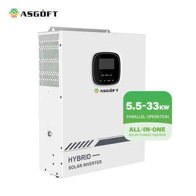 48V 100A ไฮบริดบนอินเวอร์เตอร์กริด 3 เฟสกริดผูกอินเวอร์เตอร์ 3kw 5kw 7.6kw 8kw