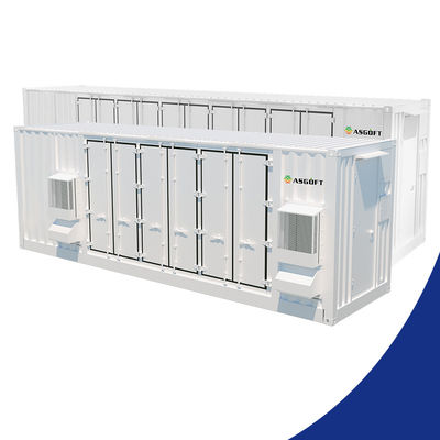 IP67 ESS แบตเตอรี่ระบบกักเก็บพลังงานแสงอาทิตย์แบบตู้คอนเทนเนอร์ 3450kW