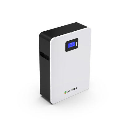 48v 51V Lifepo4 แบตเตอรี่ลิเธียม 100Ah 5.12kwh 10kw BMS Powerwall ในตัวพร้อมจอ LCD