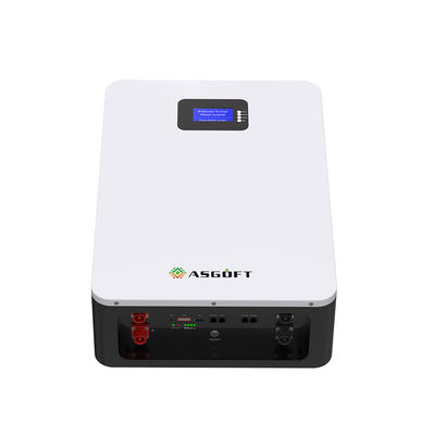 48v 51V Lifepo4 แบตเตอรี่ลิเธียม 100Ah 5.12kwh 10kw BMS Powerwall ในตัวพร้อมจอ LCD