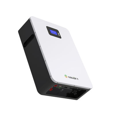 48v 51V Lifepo4 แบตเตอรี่ลิเธียม 100Ah 5.12kwh 10kw BMS Powerwall ในตัวพร้อมจอ LCD