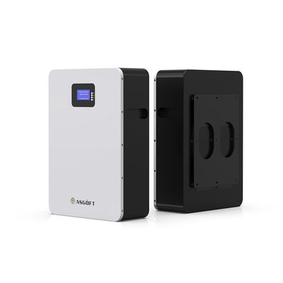 48v 51V Lifepo4 แบตเตอรี่ลิเธียม 100Ah 5.12kwh 10kw BMS Powerwall ในตัวพร้อมจอ LCD