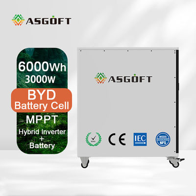 BESS Portable 6Kwh lifepo4 ชุดแบตเตอรี่ 3KW เอาต์พุตอินเวอร์เตอร์ Mobile Generation