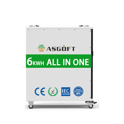 ทั้งหมดในที่เดียว แบตเตอรี่เก็บแบบพกพา 6016Wh แบตเตอรี่พร้อมล้อและที่จับที่ล็อคได้