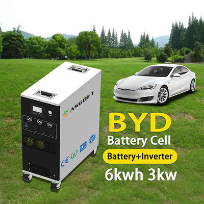 Asgoft 3kw 6kwh 25.6v 235ah เครื่องชาร์จแบบพกพาที่บ้านหรือกลางแจ้ง All In One Solar Generator