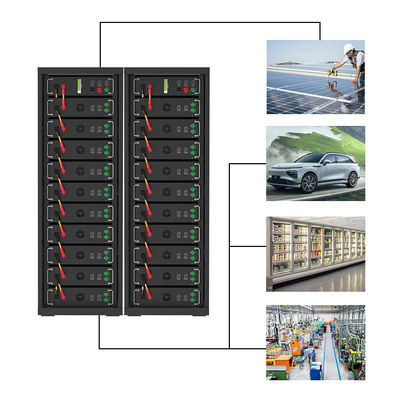 ความดันสูง 15kwh-750kwh แบตเตอรี่เหล็กลิตিয়াম Lifepo4 51.2v 100Ah แบตเตอรี่ลิตিয়ামไอออน
