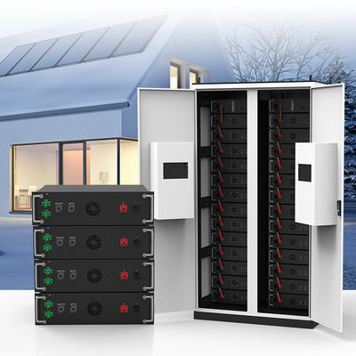 แบตเตอรี่ประหยัดพลังงานแสงอาทิตย์พาณิชย์ 100kwh แบตเตอรี่ประหยัดพลังงานแสงอาทิตย์ 200KWH ไลฟ์โพ 4 ไฮบริดอินเวอร์เตอร์ แบตเตอรี่ระบบพลังงาน