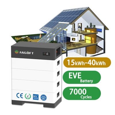 ระบบเก็บพลังงานในบ้านแบบความดันสูง 15kwh-40kwh แบตเตอรี่ไอออนลิธีਅਮ 100Ah แบตเตอรี่แสงอาทิตย์ที่สะสมได้