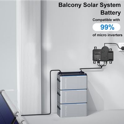 ไมโครอินเวอร์เตอร์ ระบบพลังแสงอาทิตย์ระเบียง 800w แบตเตอรี่พลังแสงอาทิตย์ระเบียง พร้อมแผ่นพลังแสงอาทิตย์