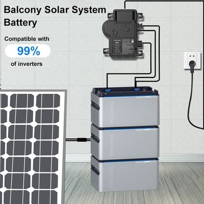 พล๊อก แอนด์ เพลย์ 800W ระบบพลังแสงอาทิตย์ระเบียง ด้วยแบตเตอรี่และอินเวอร์เตอร์