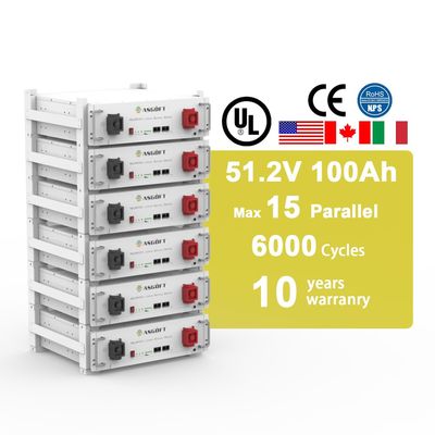 UL การรับรอง LiFePO4 แบตเตอรี่เก็บพลังงาน 51.2V 100Ah