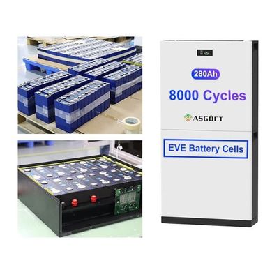 51.2V 300Ah 15kwh แบตเตอรี่ LiFePO4 แบตเตอรี่