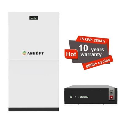 51.2V 280Ah แบตเตอรี่ที่เก็บพลังงานในบ้าน แบตเตอรี่ไอออนลิตียมวงจรลึก 15kWh