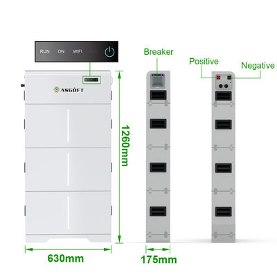 10KWH 15KWH 20KWH แบตเตอรี่เก็บพลังงาน LiFePO4