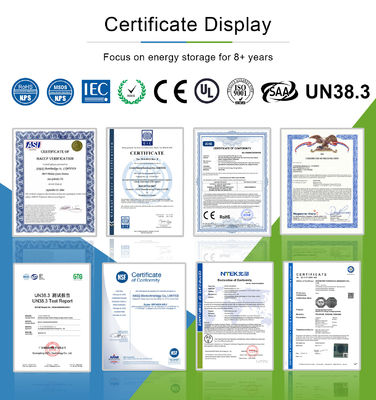 ใบรับรอง UL การใช้งานในบ้าน 5kw 10kw 20kw โซลาร์ PV Storage LiFePO4 แบตเตอรี่ลิธีਅਮ