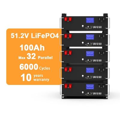 51.2v 100ah Lifepo4 5kw 10kw 20kw พลังงานที่สามารถปรับปรุงได้ Lifepo4 แบตเตอรี่ลิธีਅਮ