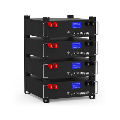 51.2V 5Kwh แบตเตอรี่แสงอาทิตย์ LFP4 AKKU แบตเตอรี่ไอออนลิเดียม 48V 100Ah แบตเตอรี่ LiFePO4