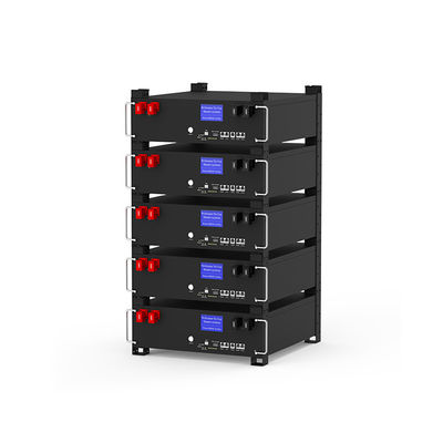 การรับประกัน 10 ปี EU Stock 6000 Cycle Times 51.2v 100ah 5kwh Lifepo4 แบตเตอรี่เก็บพลังงาน Plug-And-Play