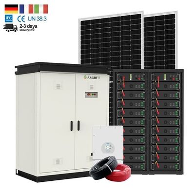 50kw 100KW ฟาร์ม Off Grid Power On Grid แบตเตอรี่ระบบเก็บพลังงานอุตสาหกรรม