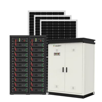50KW 100KW ระบบเก็บแบตเตอรี่ลิทธิียมกลางแจ้ง โรงไฟฟ้าไมโครกรีดไฮบริด