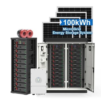 50Kw 60Kw 70Kw 100Kw Off on Grid ระบบเก็บพลังงานแสงอาทิตย์ด้วยแบตเตอรี่ลิธี