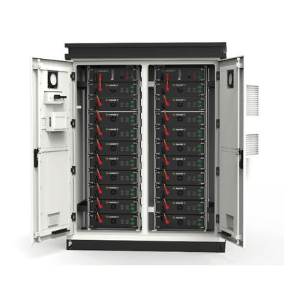 แบตเตอรี่ลิธีียม LiFePo4 ความดันสูง 50kWh 100kWh สําหรับระบบเก็บพลังงานแสงอาทิตย์